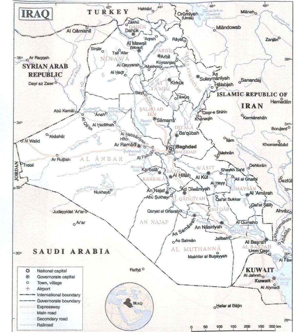 / Qaryat al Governorate capital Town, village Airport International boundary Govemorate boundary Expressway M ain road Secondary road Λ ίί al Gharbï / \ AIHayy, > ja d Twâmyfth j ' T.