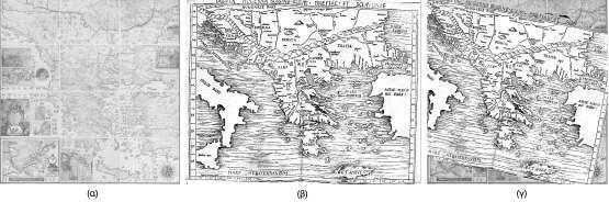 Lapis της Μπολώνια του 1477, γ) Η βέλτιστη προσαρμογή του γεωγραφικού χώρου του χάρτη του de Lapis στον αντίστοιχο της Χάρτας.