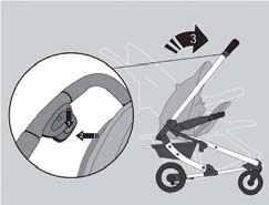 FOLDING OF STROLLER / ΚΛΕΙΣΙΜΟ ΚΑΡΟΤΣΙΟΥ ATTENTION! Make sure that the child is at a safe distance from the stroller during folding and unfolding.