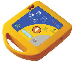 upotrebljava elektrode za defibrilaciju ili standardne EKG elektrode spojene s odvojenim kabelom ƀ Upute spašavateljima: grafičko sučelje + glasovne naredbe ƀ Dugotrajna baterija LiMnO2 omogućuje