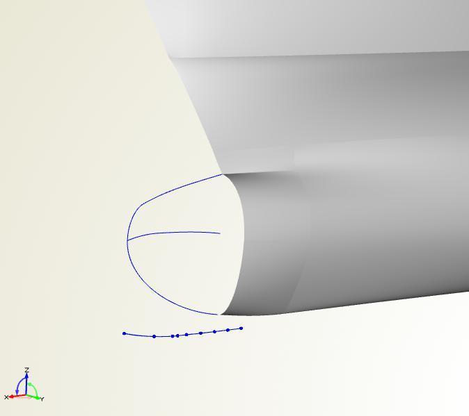 Εικόνα 24: Οι γραμμές και η επιφάνεια του βολβού 6.