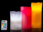 Φωτιζόμενα κεριά LED Κερί LED Real Wax Φωτιζόμενο κερί Real Wax LED, με χρονοδιακόπτη. Eνεργοποίηση και απενεργοποίηση με χειριστήριο (δεν συμπεριλαμβάνεται).