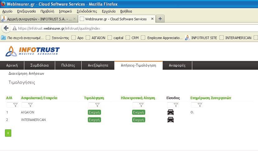 INFOTRUST PORTAL Επενδύουμε στις τεχνολογικές εφαρμογές και στην υψηλού επιπέδου μηχανογραφική υποστήριξη.