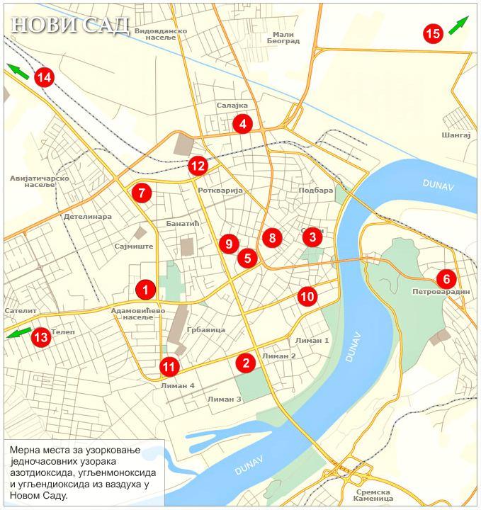 Мониторинг квалитета ваздуха Града Новог Сада у 2009.