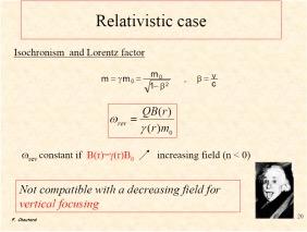 Σχετικιστική περίπτωση ω rev σταθερή µόνο εάν B(r)=γ(r)B 0