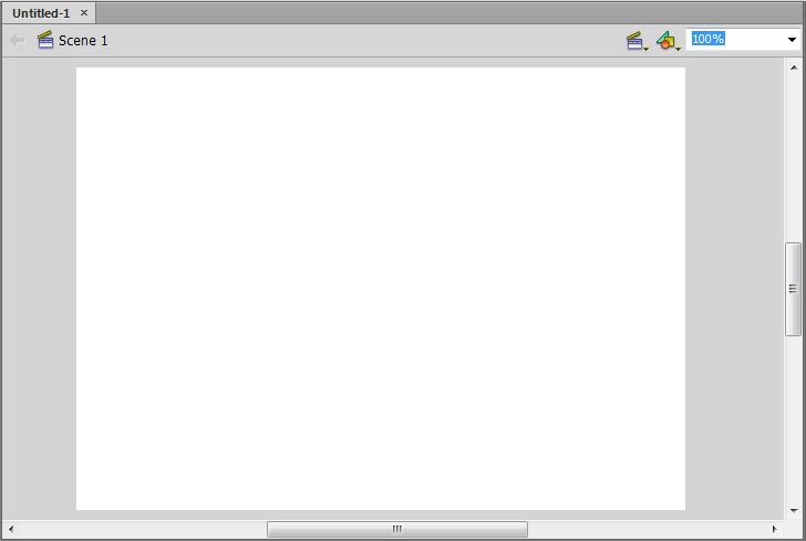 6.1.3.1. Σκηνικό (Stage) Το Flash περιέχει μια περιοχή εργασίας, το επονομαζόμενο σκηνικό (stage).