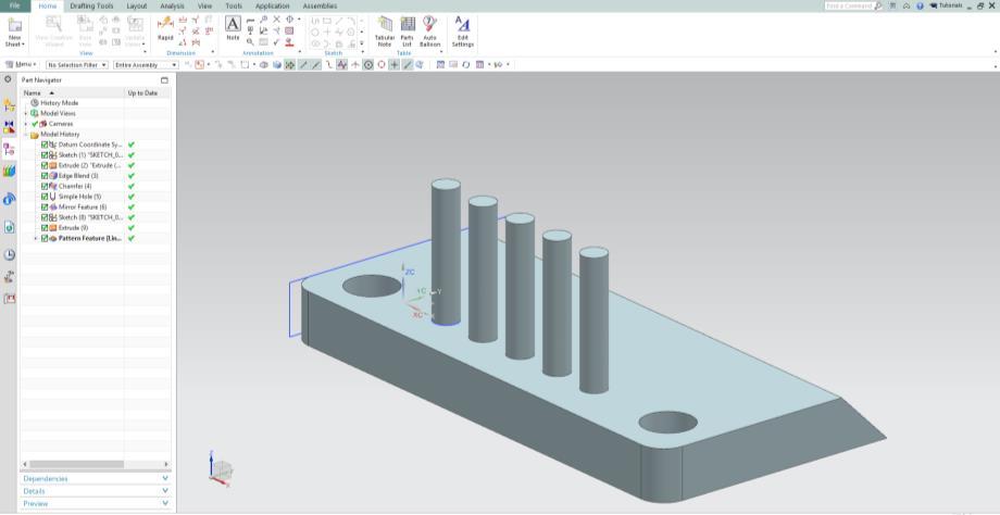 TUTORIAL 4 Τα Drafting Ανοίγουμε το πρόγραμμα και επιλέγουμε File Open και επιλέγουμε το πρώτο μοντέλο που σχεδιάσαμε, αυτό δηλαδή της εικόνας 1 και πατάμε ΟΚ.