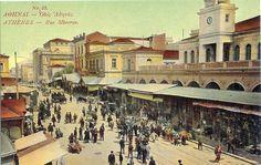 Αθήνα - οδός Αθηνάς, 1905. Υλικό με μη προσδιορισμένη προέλευση.