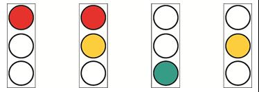 6) oblici strelica prikazani su na slikama G07, G08 i G09 za crne strelice na crvenoj/ţutoj/zelenoj podlozi davaĉa signala; 7) prekriţene crte crvene boje oznaĉavaju zabranu kretanja vozila uzduţ