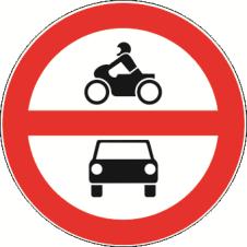kolica (B19) oznaĉava cestu ili dio ceste na kojoj je zabranjen promet za ruĉna kolica; Prometni znak B19 20) prometni znak zabrana prometa za sva motorna vozila (B20) oznaĉava cestu ili dio ceste