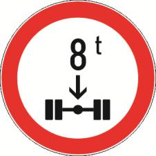 25) prometni znak zabrana prometa za vozila koja prekoraĉuju odreċeno osovinsko opterećenje (B25) oznaĉava cestu ili dio ceste na kojem je zabranjen promet