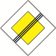 7) prometni znak završetak ceste s prednošću prolaska (C09) oznaĉava mjesto na kojem se završava cesta ili dio ceste s prednošću prolaska; Prometni znak C09 8)