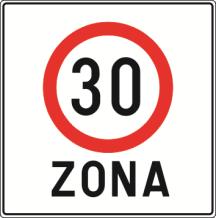 15) prometni znak zona u kojoj je ograniĉena brzina (C25) oznaĉava podruĉje, odnosno