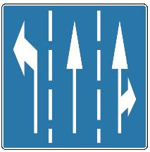 Simboli na znakovima moraju odgovarati stvarnom broju prometnih traka i naĉinu