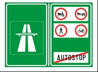 88) prometni znak odmorište (C108) i (C109) oznaĉava nailazak na mjesto na kojem se nalazi odmorišna postaja s usluţnim sadrţajima i prostor za odmor putnika; Na znaku simbolima se oznaĉava sadrţaj i