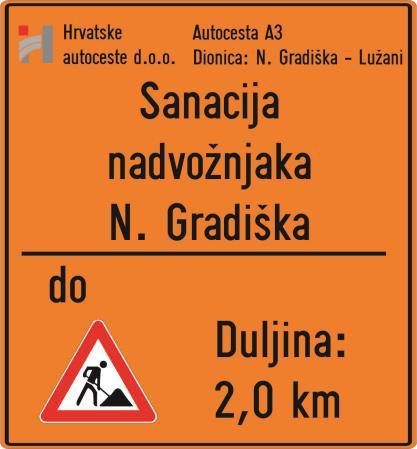 Prometni znak C119 97) prometni znak "dionica ceste na kojem se odvijaju radovi" (C121) obavješćuje vozaĉa o