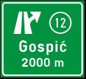 Ĉlanak 37. (stupnjevi voċenja prometa) Obavješćivanje sudionika u prometu prometnim znakovima obavijesti za voċenje prometa provodi se u pet stupnjeva, i to: I. prethodno obavješćivanje ; II.