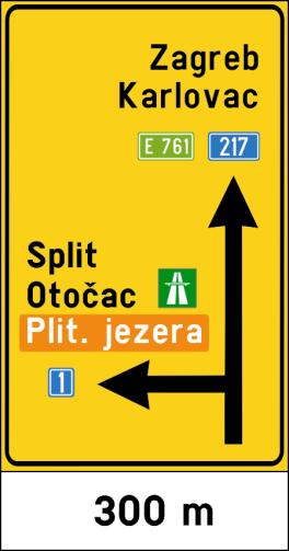 Prometni znak D04 4) prometni znak raskriţje kruţnog oblika (D05) i (D05 a) oznaĉava raskriţje na kojem se promet odvija kruţno.