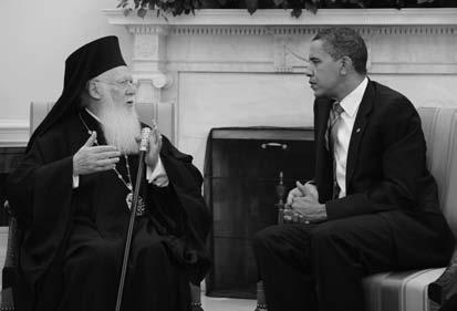 3, 2009; (2) Archbishop Demetrios of America addresses President Obama, Vice-President Joe Biden and the invited guests to the White House for the Greek Independence