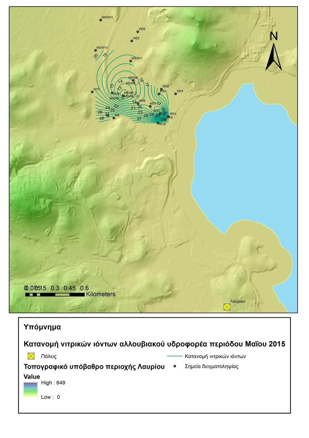 ΥΔΡΟΧΗΜΙΚΑ ΧΑΡΑΚΤΗΡΙΣΤΙΚΑ Υ.Ν. Χάρτης 4.