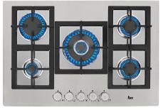 Πλατώ Εστιών Γκαζιού Τeka! ΕFX 70 5G AI AL DR Inox Ανοξείδωτο πλατώ γκαζιού 75cm. Χειριστήριο με περιστρεφόμενους διακόπτες.