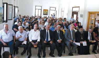 Δήμου Λαπήθου, με θέμα το κτίσιμο του κωδωνοστασίου του Ι. Ναού Αποστόλου Λουκά στη Λάπηθο, από τον πρωτομάστορα Σέργιο Φλωρίδη.