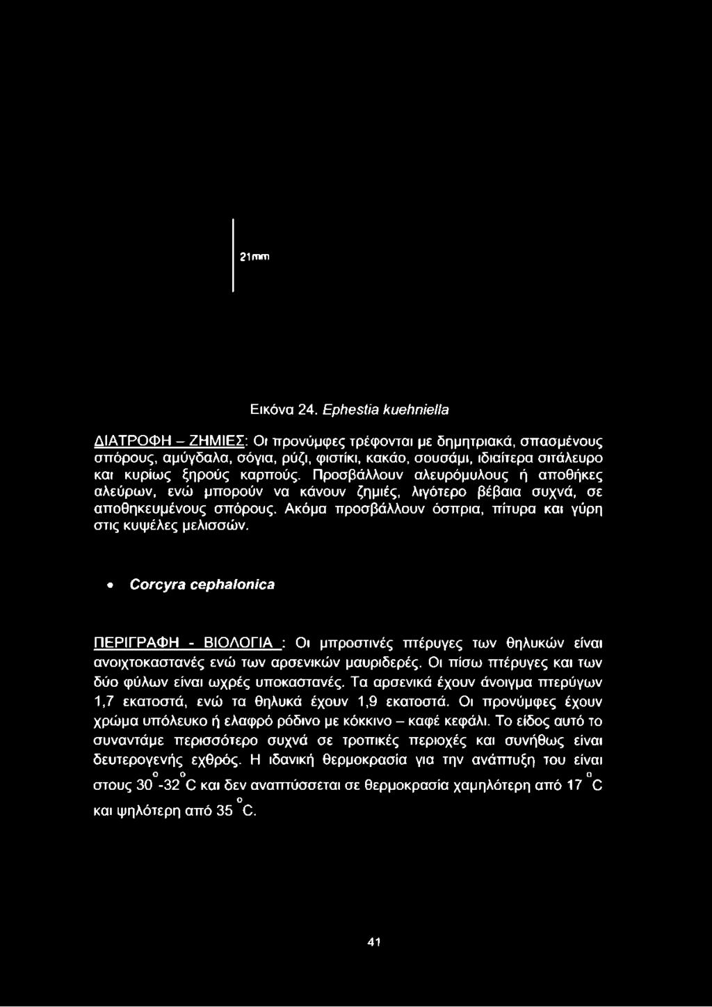 Προσβάλλουν αλευρόμυλους ή αποθήκες αλεύρων, ενώ μπορούν να κάνουν ζημιές, λιγότερο βέβαια συχνά, σε αποθηκευμένους σπόρους. Ακόμα προσβάλλουν όσπρια, πίτυρα και γύρη στις κυψέλες μελισσών.