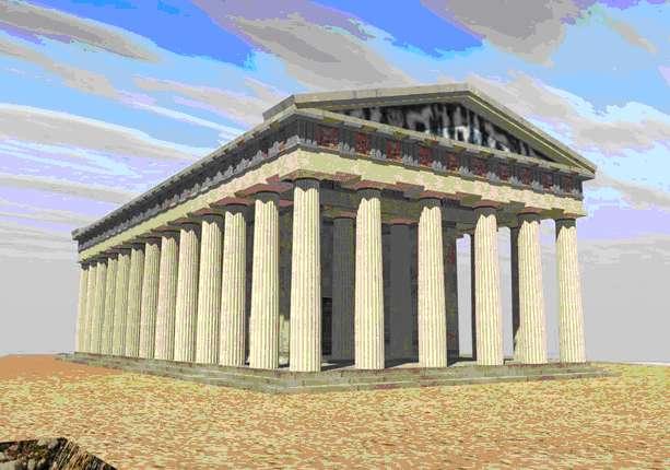 Ο ναός του Ηφαίστου, ή "Ηφαιστείον" (449-444 π.χ.). Ήταν ναός αφιερωμένος στον Ήφαιστο και την Αθηνά.