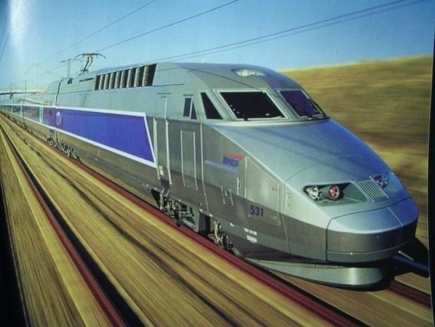 17 Θέμα 40 ο Τα τραίνα (TGV) κινούνται με μεγάλες ταχύτητες που σε δοκιμές φθάνουν τα 500Km/h.