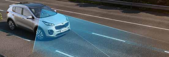 Autonomous Emergency Braking: σύστημα που ανιχνεύει τα προπορευόμενα οχήματα και τους πεζούς που διασχίζουν το δρόμο.