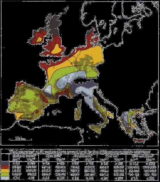 Εικόνα 1.3 Χάρτης αιολικού δυναμικού της Ευρώπης σε ύψος 50μ από την επιφάνεια του εδάφους. Πηγή: http://www.esru.strath.ac.uk/eande/web_sites/03-04/wind/content/eu_windmap.