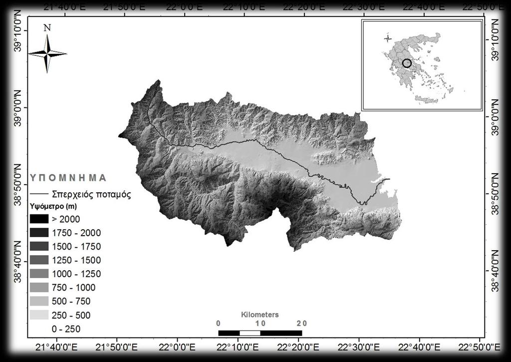 Δίκτυο Ακανόνιστων Τριγώνων (Triangular Irregular Network - TIN) Στο σχήμα 2.6 απεικονίζεται ένα TIN το οποίο έχει δημιουργηθεί από ένα DEM σε μορφή πλέγματος (grid DEM).