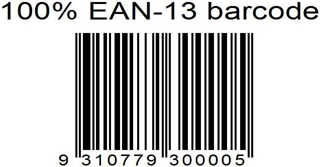 Σχήμα 3.4: Γραμμωτός κώδικας τύπου ΕΑΝ-13. Πηγή: http://www.e-iceblue.com/forum/ean-13-with-aligned-barcode-text-t4869.