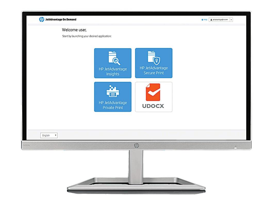 13 HP JetAdvantage On Demand Το HP JetAdvantage On Demand είναι η πρώτη πύλη SaaS στον κλάδο που επιτρέπει την εύκολη και οικονομική διαχείριση των εφαρμογών και της πρόσβασης χρήστη