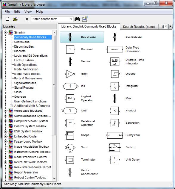 Εργαλειοθήκες Simulink Περιγράφω ένα δυναμικό