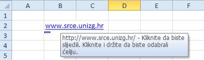 Kada se pokaže na tekst ili sliku koja sadrži hipervezu, pokazivač se miša pretvara u oblik ruke i tako upućuje na to da se tekst ili slika mogu pritisnuti.