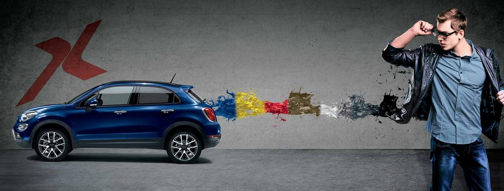 PRESSIVE ΧΡΩΜΑΤΑ Επικοινωνιακό και γνήσιο, το Fiat 500X αγαπάει να εκφράζει τον εαυτό του