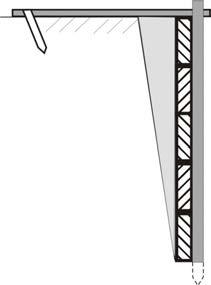 Figura III.15. Sprijinire cu dulapi orizontali fără şpraiţuri, cu piloţi din lemn III.