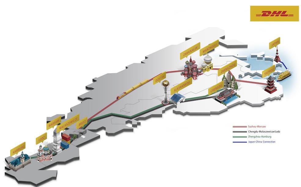 Παράδειγμα συνδυασμένης μεταφοράς-dhl Η DHL επιλέγει τη συνδυασμένη μεταφορά από Γερμανία στην Κίνα