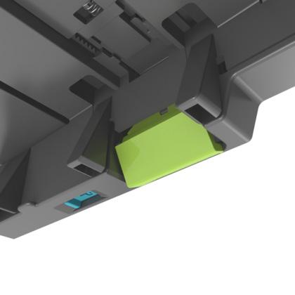 A5 B5 EXEC LTR A4 Τοποθέτηση χαρτιού και ειδικών μέσων εκτύπωσης 61 3 Πιέστε και, στη συνέχεια, σύρετε τον οδηγό μήκους στην κατάλληλη θέση για το μέγεθος του χαρτιού που τοποθετείτε.