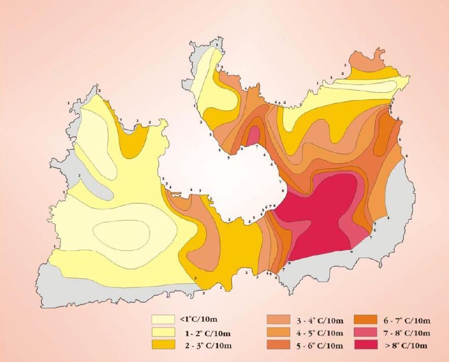 Συνδυασμός Τυπικής Γεωθερμίας- ΕΠΑΘ Βιοκλιματικό Κολυμβητήριο Δήμου Μήλου Θέση του έργου: Γεωθερμικές Συνθήκες Χάρτης