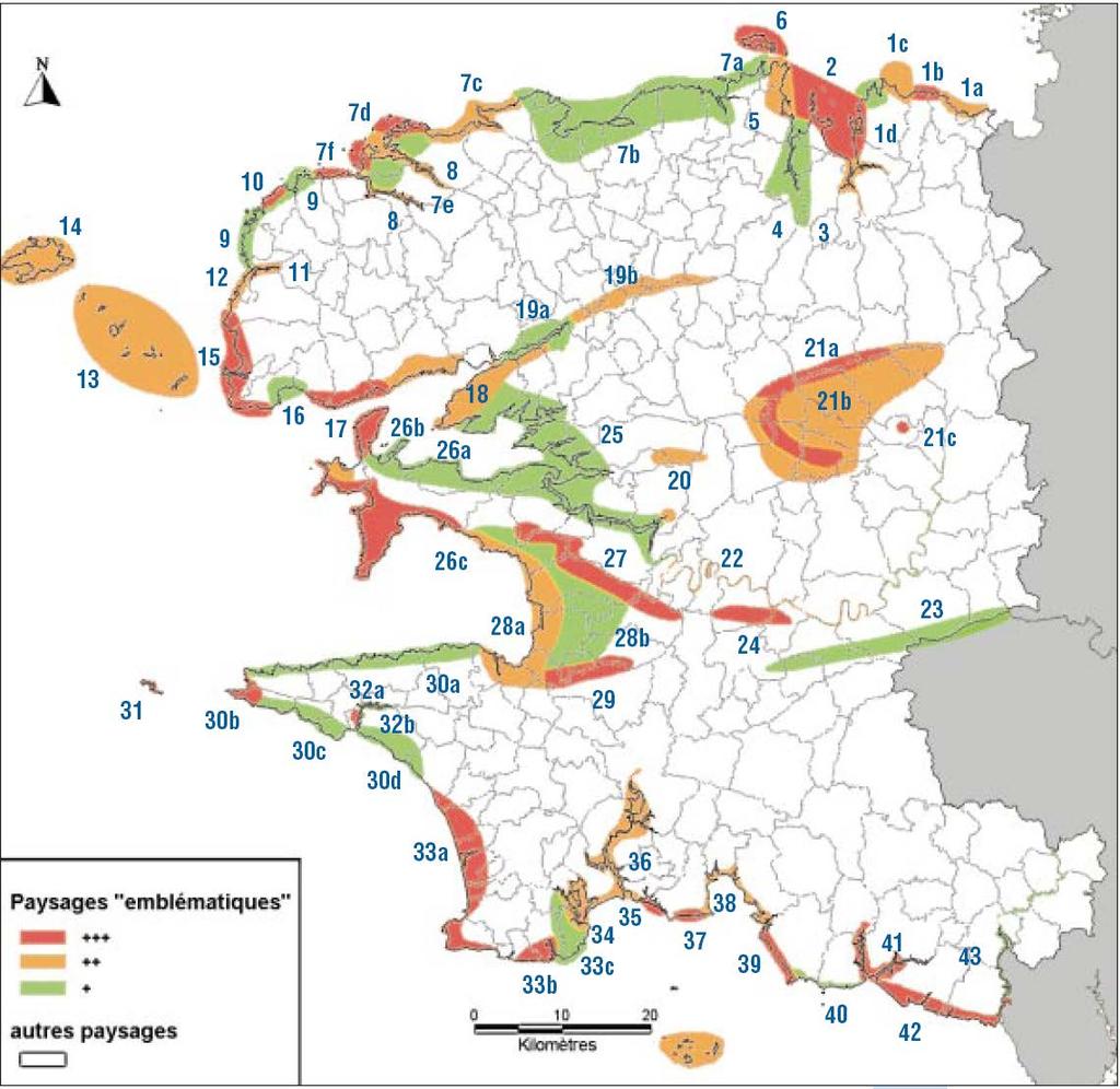 2. Αξιολόγηση των επιπτώσεων στο τοπίο Διακρίνονται δύο τύποι τοπίου με διαφορετικά προβλήματα για τον κάθε ένα: «Εμβληματικό» τοπίο: είναι εκείνο που συμβάλει θετικά στην εικόνα του νομού, αλλά και