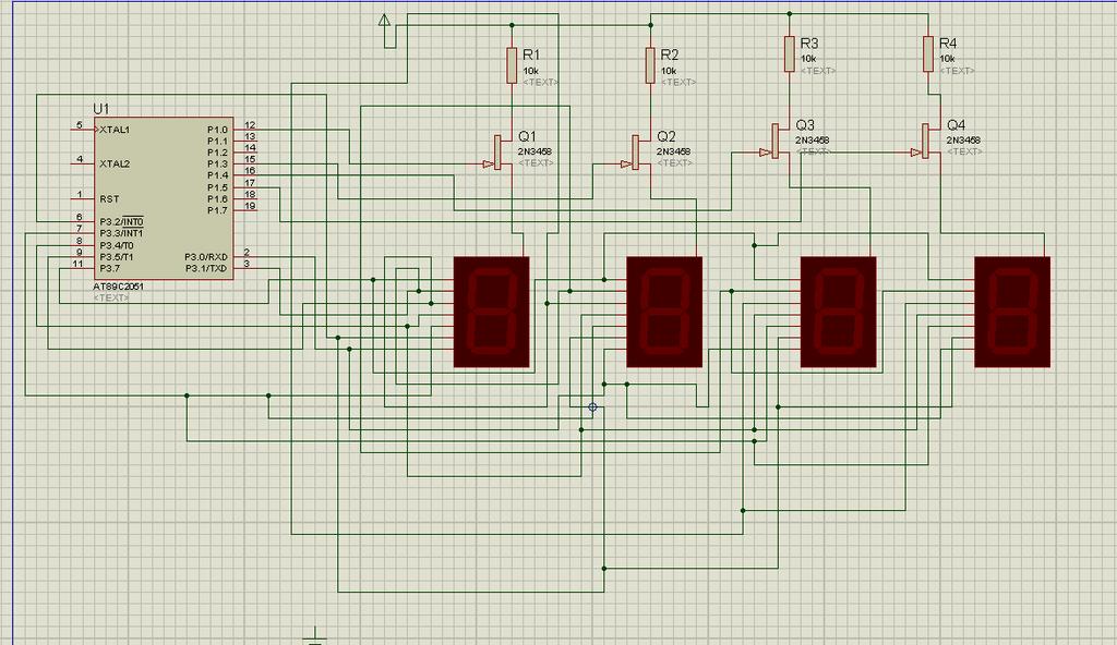 23 compiled by Marjan Anic Ovdje je prikazana električna shema multipleksiranja 4 displeja sa zajedničkom anodom.