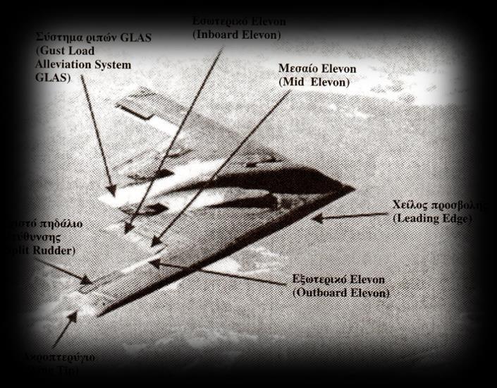 distance via SAT Πηδάλια ελέγχου: ailerons, rudder, elevator,