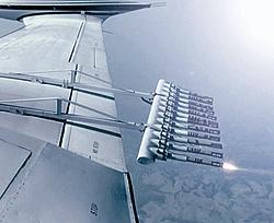 Η χρήση εκτοξευόµενων φυσιγγίων γίνεται, όταν το αεροσκάφος πετά πάνω από το χαλαζοφόρο νέφος.