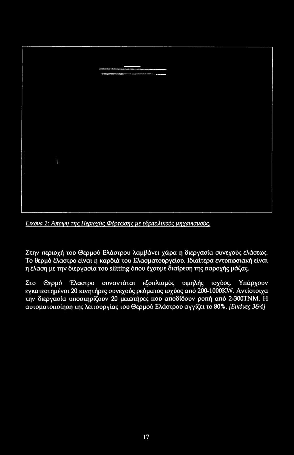 Στ Θερμό Έλασιρ συναντάται εξπλισμός υψηλής ισχύς.