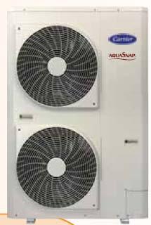 CARRIER 61AF Α/Θ ΕΝΙΑΙΟΥ ΣΑΣΙ (MONOBLOCK) ΜΟΝΟ ΘΕΡΜΑΝΣΗ HIGH TEMPERATURE AIR TO WATER HEAT PUMP AVAILABLE UNITS 61