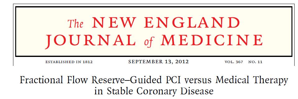 In conclusion, among patients with stable coronary artery disease and at least one stenosis with an FFR of 0.