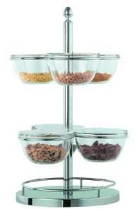 Buffet ladder with 5 bowls + lids (12pcs)