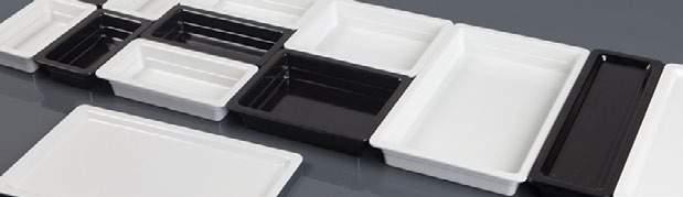 BUFFET ΜΕΛΑΜΙΝΕΣ ΣΕ ΛΕΥΚΟ & ΜΑΥΡΟ Melamine GN black & white